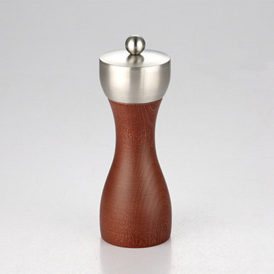 Mașină de tocat pulbere de piper negru din lemn, susan zdrobit, sare de mare proaspăt măcinată, unelte de mână pentru bucătărie de uz casnic