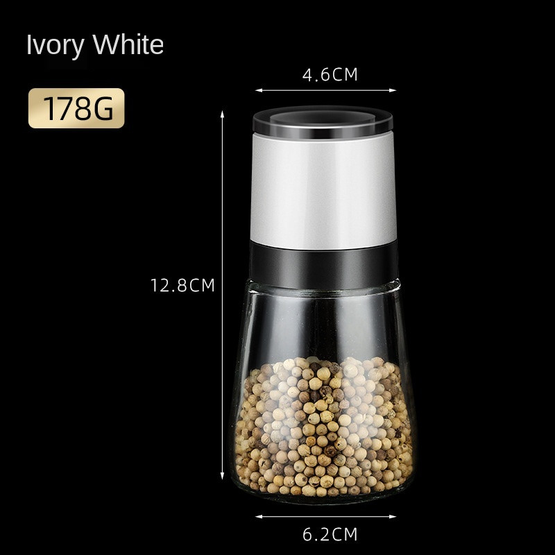 1 db Prémium kézi sódaráló átlátszó üvegtest borsdaráló állítható őrlőfűszer konyhai eszközök Főoldal