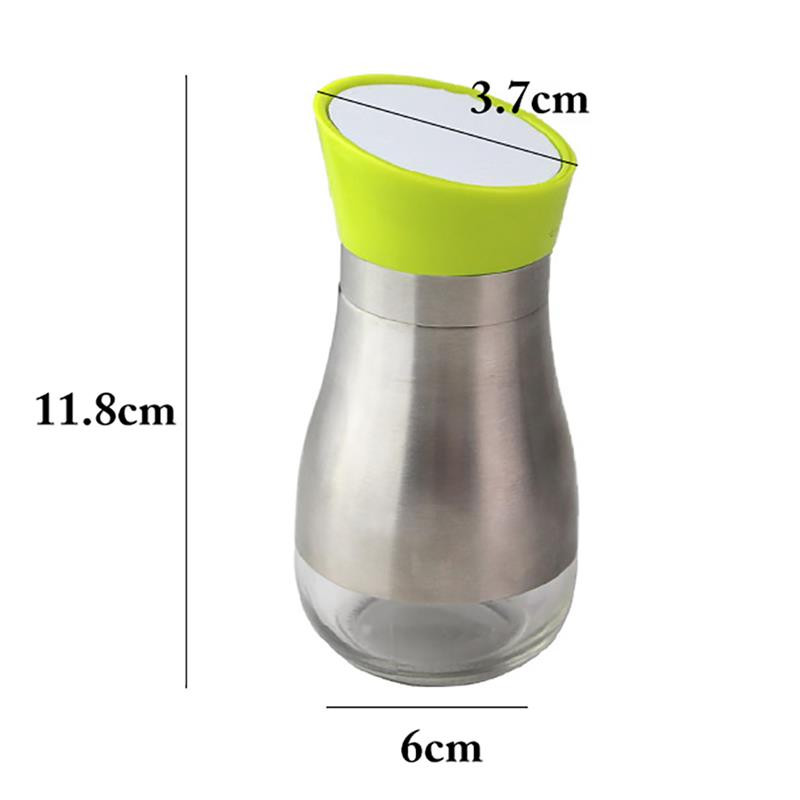 Rozsdamentes acél fűszerező shaker fűszeres palackok paprika barbecue szószos üveg dupla export fűszerezés üveg palack Konyhai eszközök