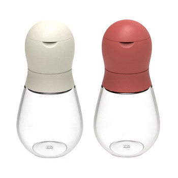 2 τμχ Μύλος πιπεριού BPA Δωρεάν διαφανές γυάλινο μπουκάλι από ανοξείδωτο ατσάλι Μύλος αλατιού μπαχαρικών Κουζίνα δοχεία μπαχαρικών Χειροκίνητοι μύλοι