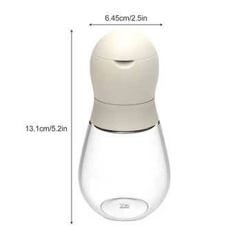 2 τμχ Μύλος πιπεριού BPA Δωρεάν διαφανές γυάλινο μπουκάλι από ανοξείδωτο ατσάλι Μύλος αλατιού μπαχαρικών Κουζίνα δοχεία μπαχαρικών Χειροκίνητοι μύλοι