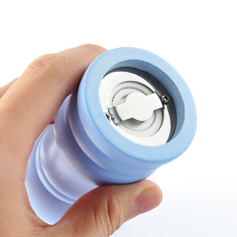 3 szín 4 hüvelykes borsdaráló sópisztoly fűszerüvegek szett Konyhai cikkek Konyhai eszközök készletek Ajtó Fűszerek Fűszerek Állvány Szervező