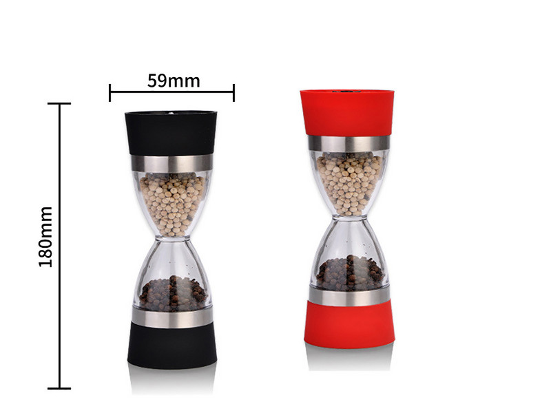 Masina de piper din otel inoxidabil Macinata de sare Shake Piper negru Macinata de sezon Cutie de condimente Borcan de condimente