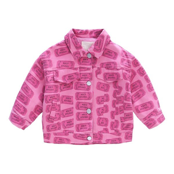 Geaca de primavara-toamna pentru baieti cu guler clasic si inchidere cu nasturi