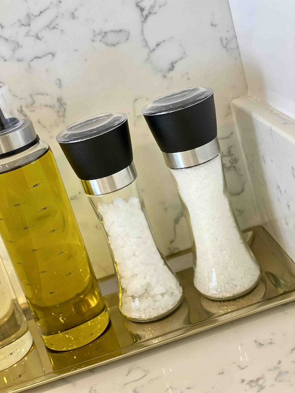 Prieskonių malūnėlis keraminis indelis pagardų purškiamas skardinis virtuvės priedai Aukštos kokybės stovo laikymo laikiklis druskos pipirų plaktuvų rinkinys akmenų malūnėlis žolelių malūnėliai pipirų malūnėliai