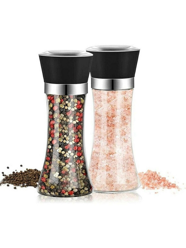 Prieskonių malūnėlis keraminis indelis pagardų purškiamas skardinis virtuvės priedai Aukštos kokybės stovo laikymo laikiklis druskos pipirų plaktuvų rinkinys akmenų malūnėlis žolelių malūnėliai pipirų malūnėliai