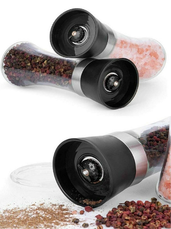 Prieskonių malūnėlis keraminis indelis pagardų purškiamas skardinis virtuvės priedai Aukštos kokybės stovo laikymo laikiklis druskos pipirų plaktuvų rinkinys akmenų malūnėlis žolelių malūnėliai pipirų malūnėliai