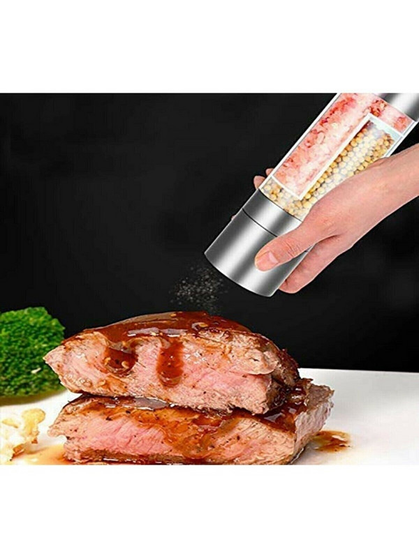 Tocătoare de condimente Recipient din oțel inoxidabil Condimente Pulverizator Tină Accesorii de bucătărie Organizator de suport de înaltă calitate Depozitare set de sare piper mașină de râșniță de piatră Mașină de măcinat ierburi moara de piper