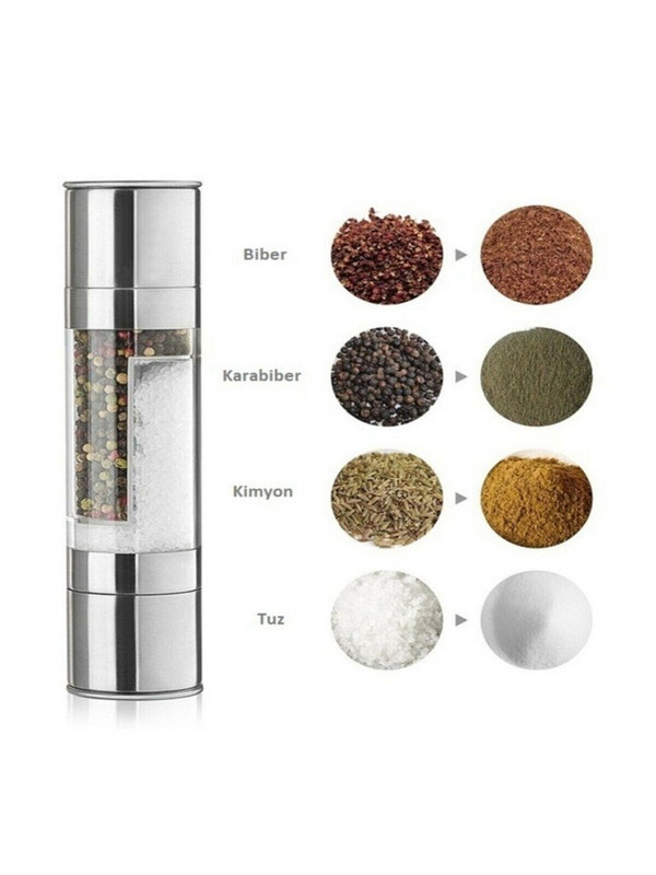 Tocătoare de condimente Recipient din oțel inoxidabil Condimente Pulverizator Tină Accesorii de bucătărie Organizator de suport de înaltă calitate Depozitare set de sare piper mașină de râșniță de piatră Mașină de măcinat ierburi moara de piper