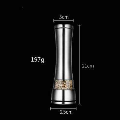 Roostevabast terasest veski klaasist vürtsisoola ja pipra veski käsitsi klaasist jahvatussoola kohvi maitseaine pudel kaasaskantav tööriist