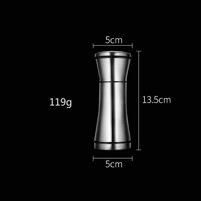 Roostevabast terasest veski klaasist vürtsisoola ja pipra veski käsitsi klaasist jahvatussoola kohvi maitseaine pudel kaasaskantav tööriist