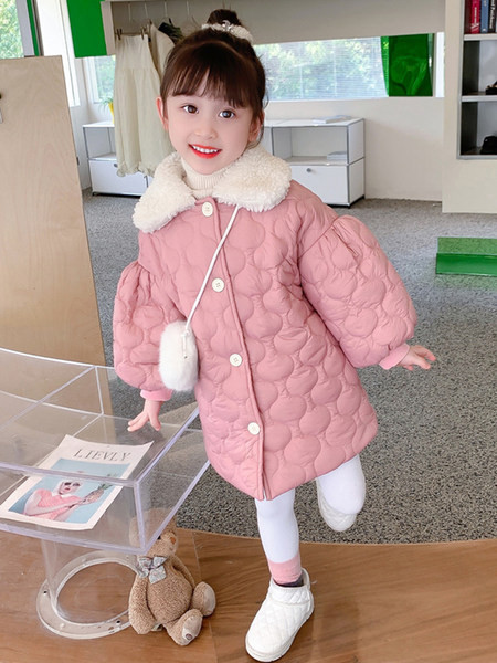 Geaca de iarna cu nasturi si guler in jos