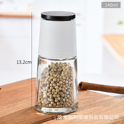 Bucătărie contractată moda chinezească cenuşă înţepătoare râşniţă de cafea măcinată piper borcan de condimente gust cutie de sticle de sticlă