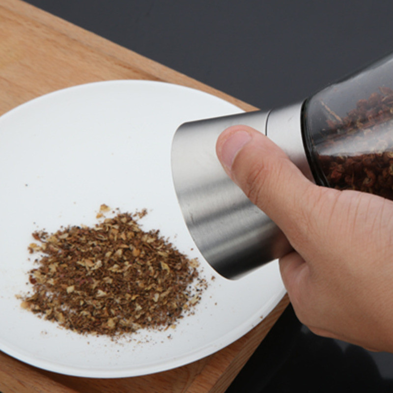 304 rozsdamentes acél paprikadaráló kézi üveg paprikadaráló fűszeres palack daráló konyhai kellékek