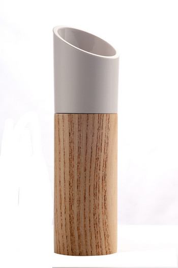 Креативна дървена мелничка Кухненска кутия за подправки Контейнер за съхранение Ръчна мелничка за черен пипер Пипер Чили Контейнер за хранително зърно
