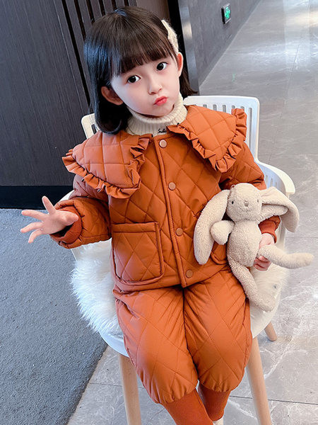 Vaikiška laisvalaikio striukė mergaitėms - su kišene ir sagomis