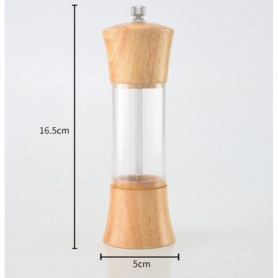 6 inčni mlinac za papar, mlin za začine Akrilni prozirni ručni mlinovi za začinjavanje, mlin, stroj za mljevenje začina, alati za kuhanje, roštilj
