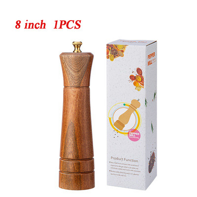 Ručni mlin za papar Drvena posuda za mljevenje papra od nehrđajućeg čelika Mlinac za mljevenje papra Višenamjenski mlinac za sol i papar