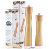 Só- és borsdaráló kézi állítható fa borsdaráló kézi fűszerező daráló konyhai eszközök tartozékok
