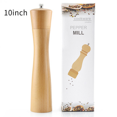 Só- és borsdaráló kézi állítható fa borsdaráló kézi fűszerező daráló konyhai eszközök tartozékok