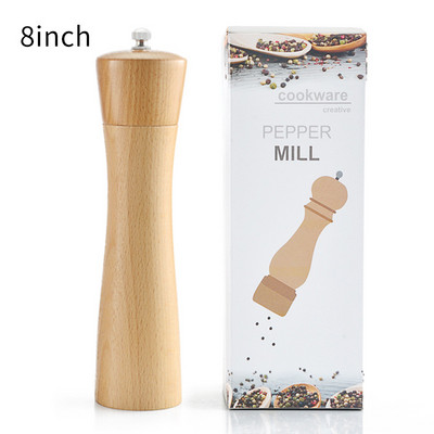 Só- és borsdaráló kézi állítható fa borsdaráló kézi fűszerező daráló konyhai eszközök tartozékok