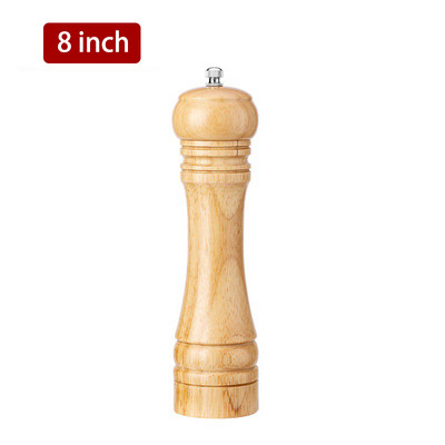 5" 8" 10" druskos ir pipirų malūnėlis, ąžuolo medienos prieskonių pipirų malūnėlis, rankinis pipirų malūnėlis, virtuvės prieskonių indelis