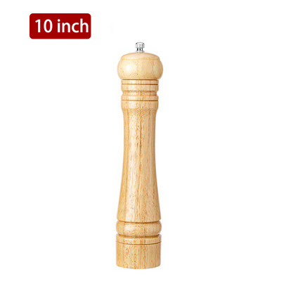 5" 8" 10" druskos ir pipirų malūnėlis, ąžuolo medienos prieskonių pipirų malūnėlis, rankinis pipirų malūnėlis, virtuvės prieskonių indelis