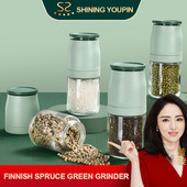 Naujas malimo prieskonių prieskonių butelis virtuvės buitinis stiklinis prieskonių indelis pipirai jūros druska juodųjų pipirų malūnėlis