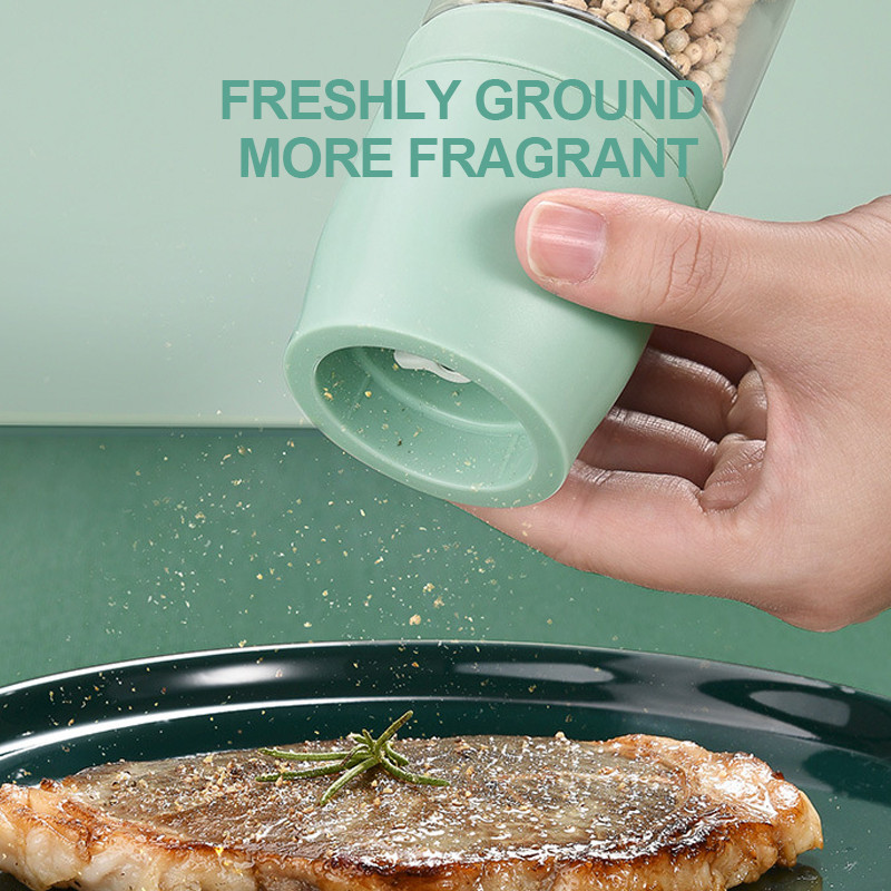 Naujas malimo prieskonių prieskonių butelis virtuvės buitinis stiklinis prieskonių indelis pipirai jūros druska juodųjų pipirų malūnėlis