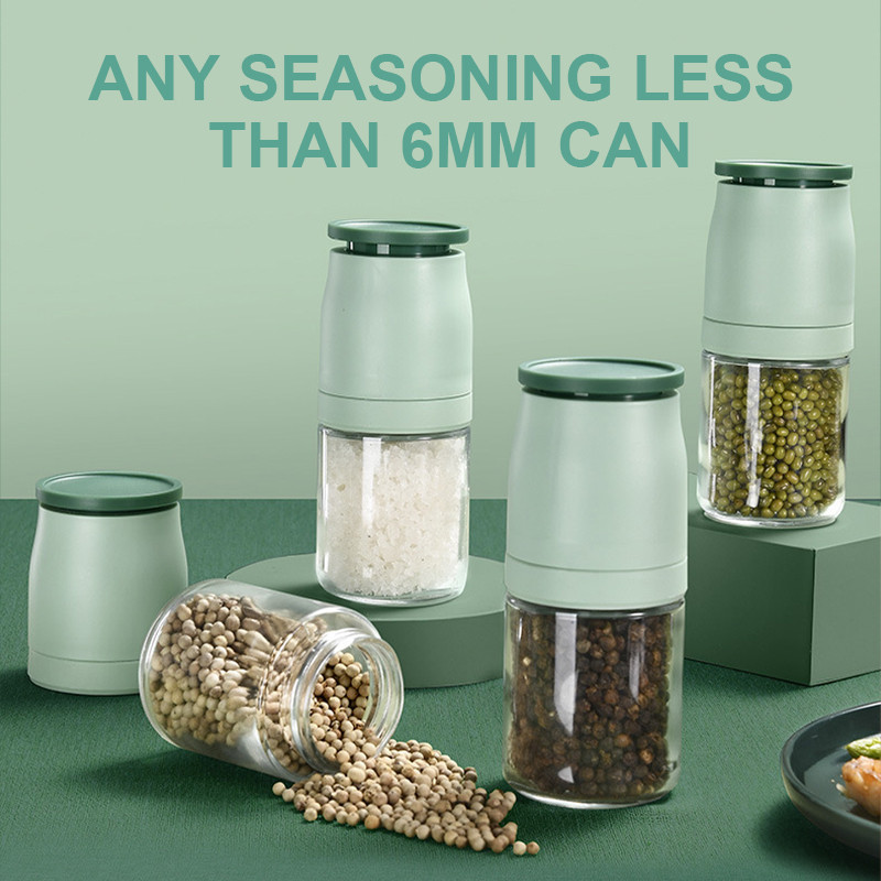 Naujas malimo prieskonių prieskonių butelis virtuvės buitinis stiklinis prieskonių indelis pipirai jūros druska juodųjų pipirų malūnėlis