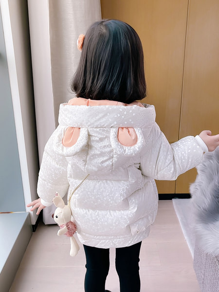 Vaikiška žieminė striukė mergaitėms - su gobtuvu