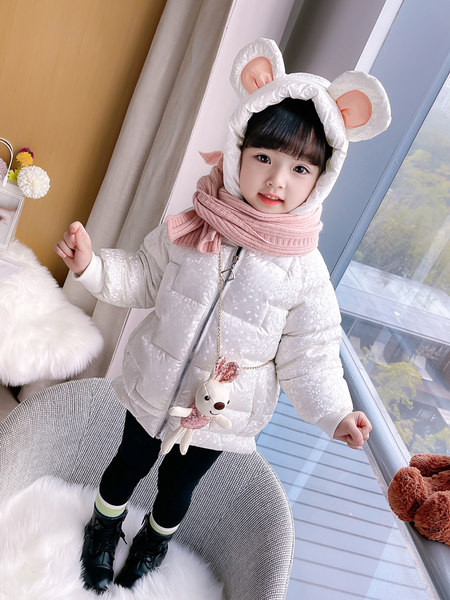 Vaikiška žieminė striukė mergaitėms - su gobtuvu