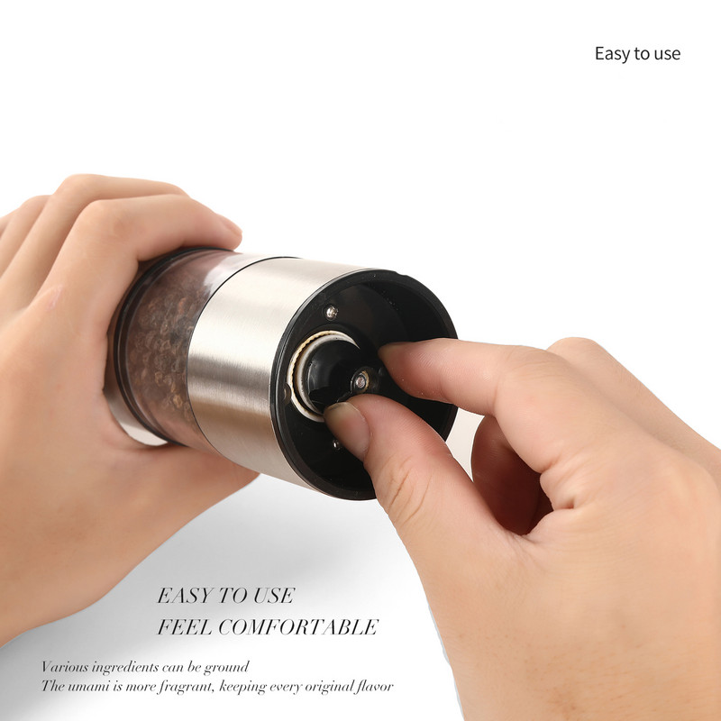 Elektromos borsőrlő rozsdamentes acél automata gravitációs rázógép só- és borsdaráló fűszerőrlő konyhai eszközök