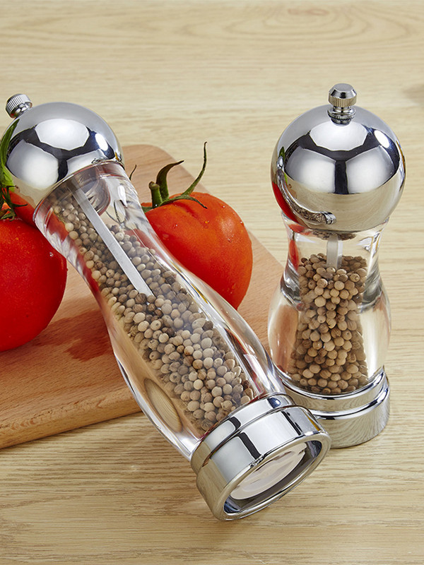 Acrilic Sare Piper Moara Manuala Mancare Masini de Tocat Ierburi Recipiente Borcane Condimente Gadgets de bucatarie Sticle de Condimente Sticla