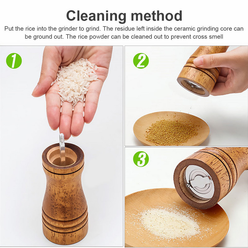 Fabors fűszerdaráló készlet kézi fűszerező malmok daráló kerámia őrlő mag Konyhai eszközök Főzés Grill eszközök