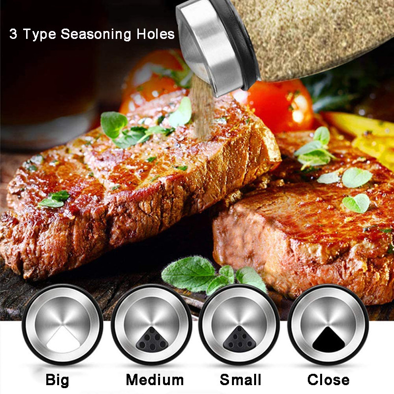 Suport pentru condimente de bucătărie Set borcan rotativ pentru condimente Set de sticle pentru condimente de masă Recipient de depozitare pentru condimente din sticlă Saliera Accesorii de bucătărie