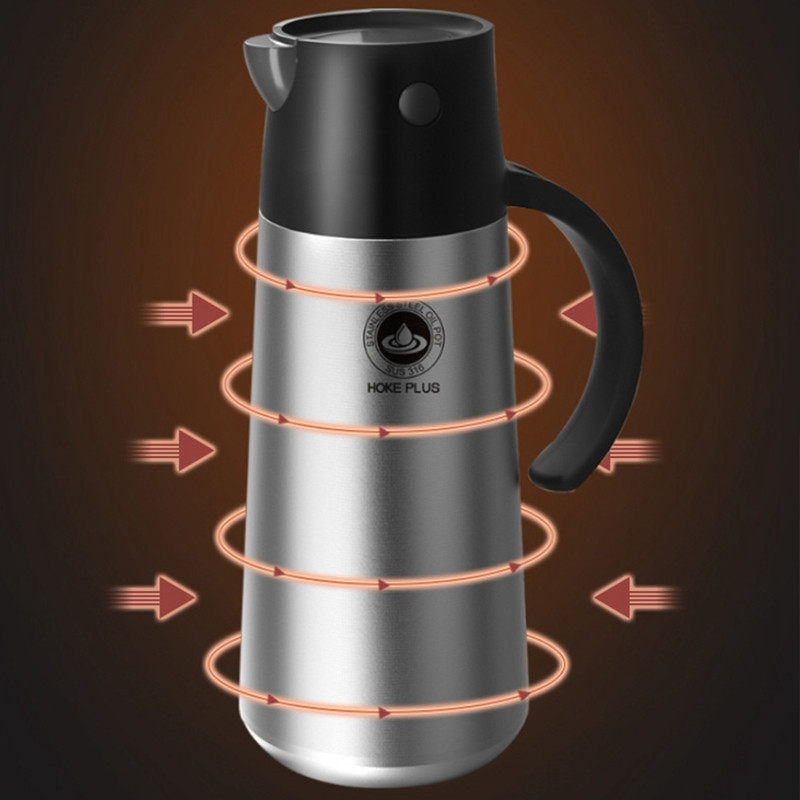 750 ml-es rozsdamentes acél olajos palack fűszerező palack, automatikus nyitás és zárás, magas hőmérsékletnek ellenálló palack