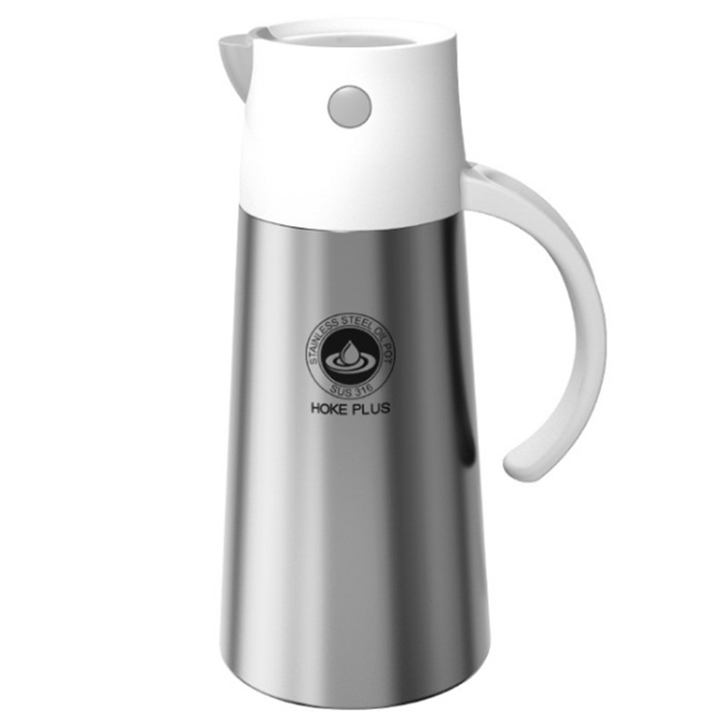 750 ml-es rozsdamentes acél olajos palack fűszerező palack, automatikus nyitás és zárás, magas hőmérsékletnek ellenálló palack