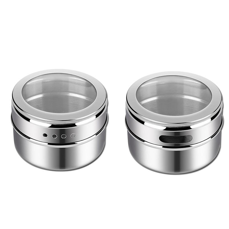 Sticlă de condiment din oțel inoxidabil Oală cu aromă multifuncțională Practic grătar portabil în aer liber Rezervor de depozitare a condimentelor pentru gătit