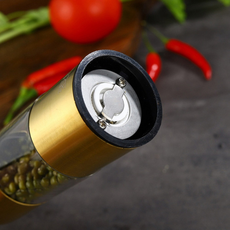 304 rozsdamentes acél paprika szezámbors por daráló edény kerámia mag konyhai fűszerezés eszköz grill kiegészítők