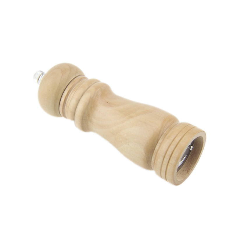 Medinis ąžuolinis pipirų malūnėlis prieskonių malūnėlis druskos kukurūzų malūnėlis 5/6/8 colio C66