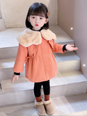 Geaca de iarna pentru copii cu captuseala si fermoar pentru fete