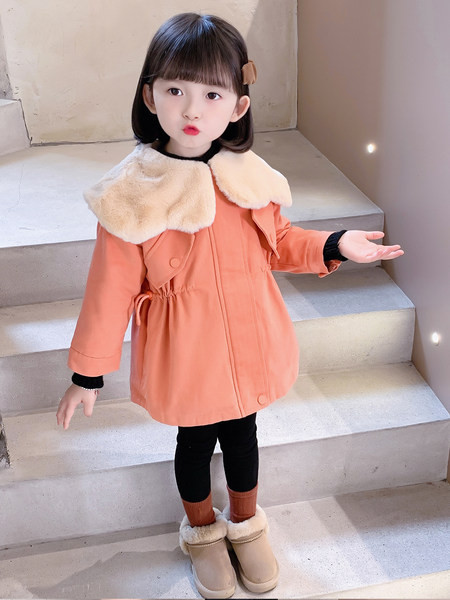 Geaca de iarna pentru copii cu captuseala si fermoar pentru fete