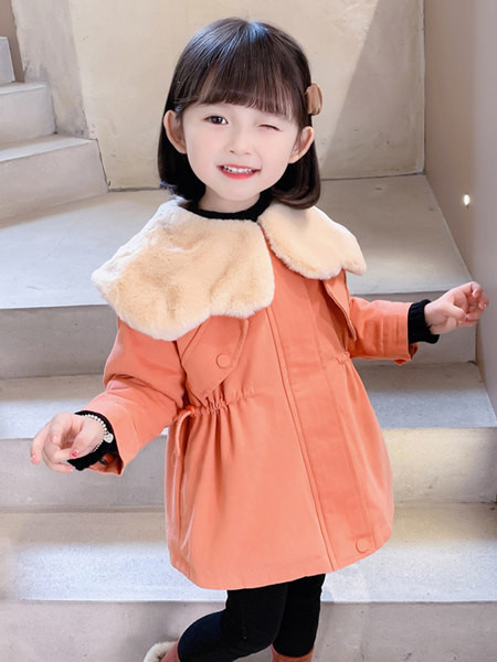 Geaca de iarna pentru copii cu captuseala si fermoar pentru fete