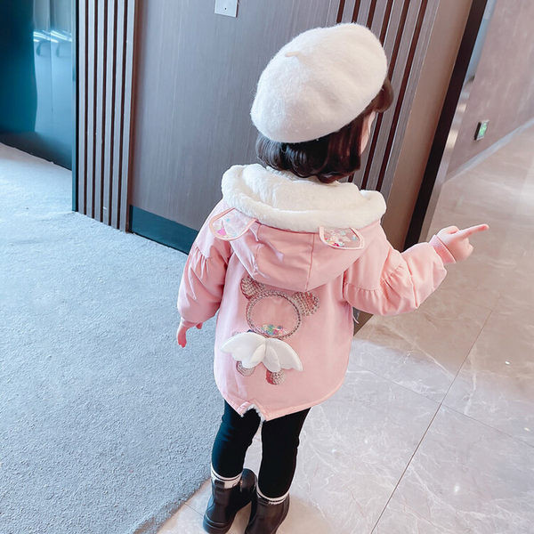 Geaca de toamna pentru copii cu efect 3D si gluga