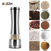 BOZZH borsdaráló rozsdamentes acél kézi só- és borsdaráló fűszerkeverők rozsdamentes acél fűszernövény őrlő szerszám