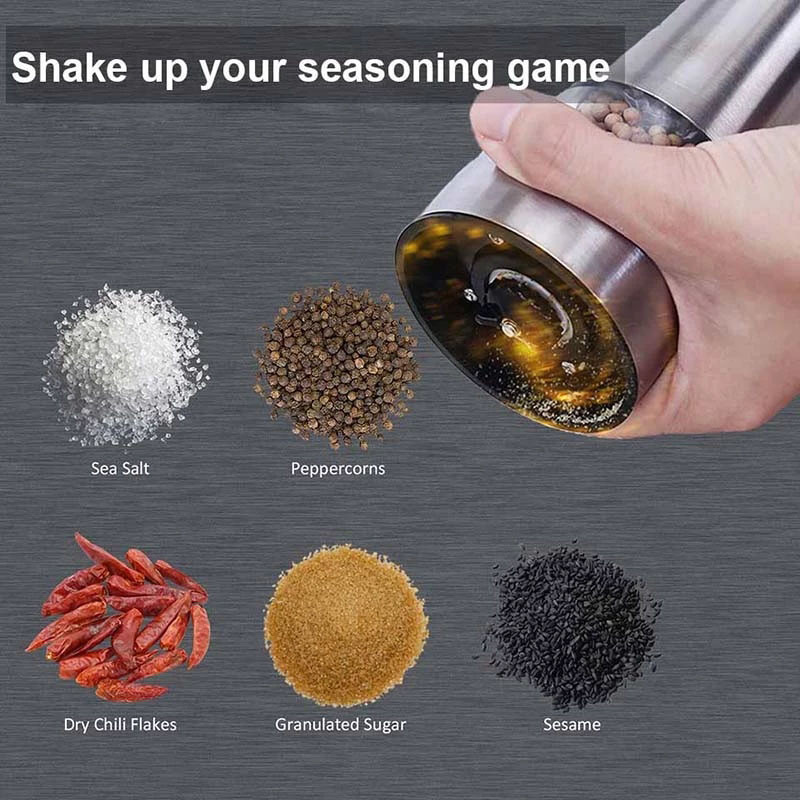BOZZH borsdaráló rozsdamentes acél kézi só- és borsdaráló fűszerkeverők rozsdamentes acél fűszernövény őrlő szerszám