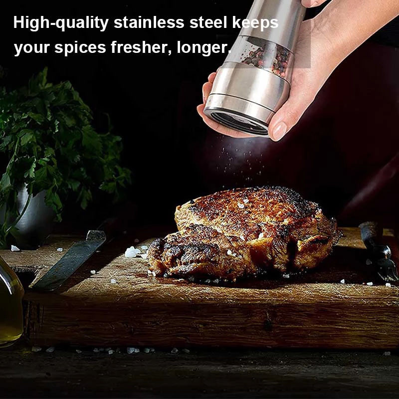 BOZZH borsdaráló rozsdamentes acél kézi só- és borsdaráló fűszerkeverők rozsdamentes acél fűszernövény őrlő szerszám