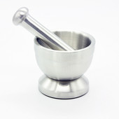 Pistil dublu de construcție din oțel inoxidabil Mortar/ usturoi, nuci, ierburi, ierburi, condimente, unelte de gătit