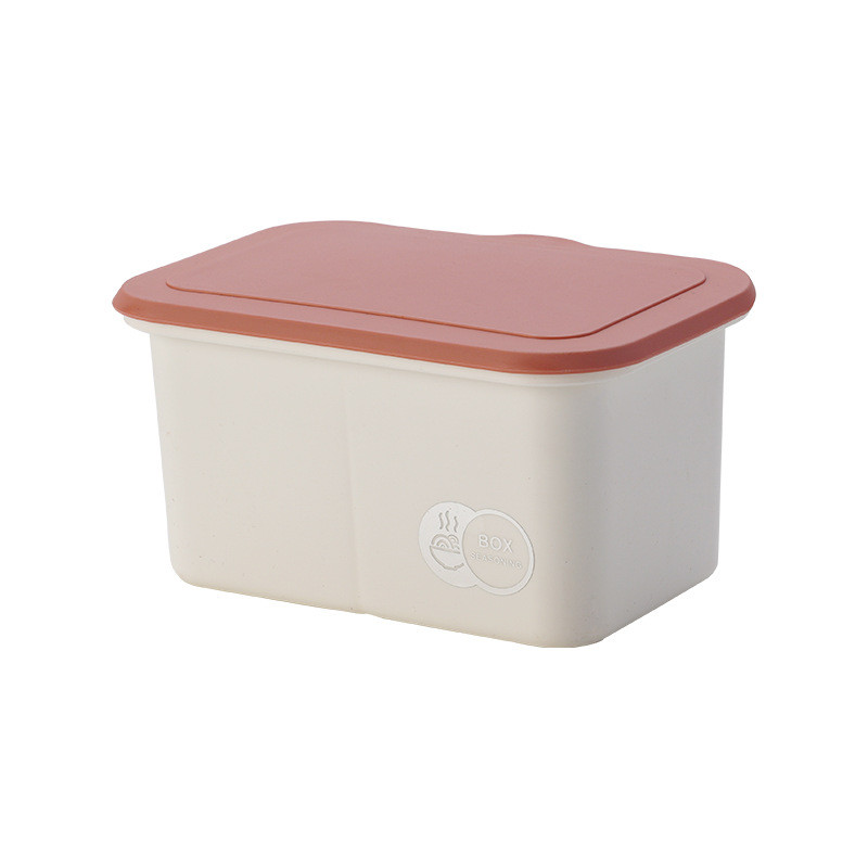 Noul recipient pentru condimente cu grilă dublă, organizator de depozitare din plastic, articole de bucătărie, borcane pentru condimente, sare piper, rack, seturi de recipiente